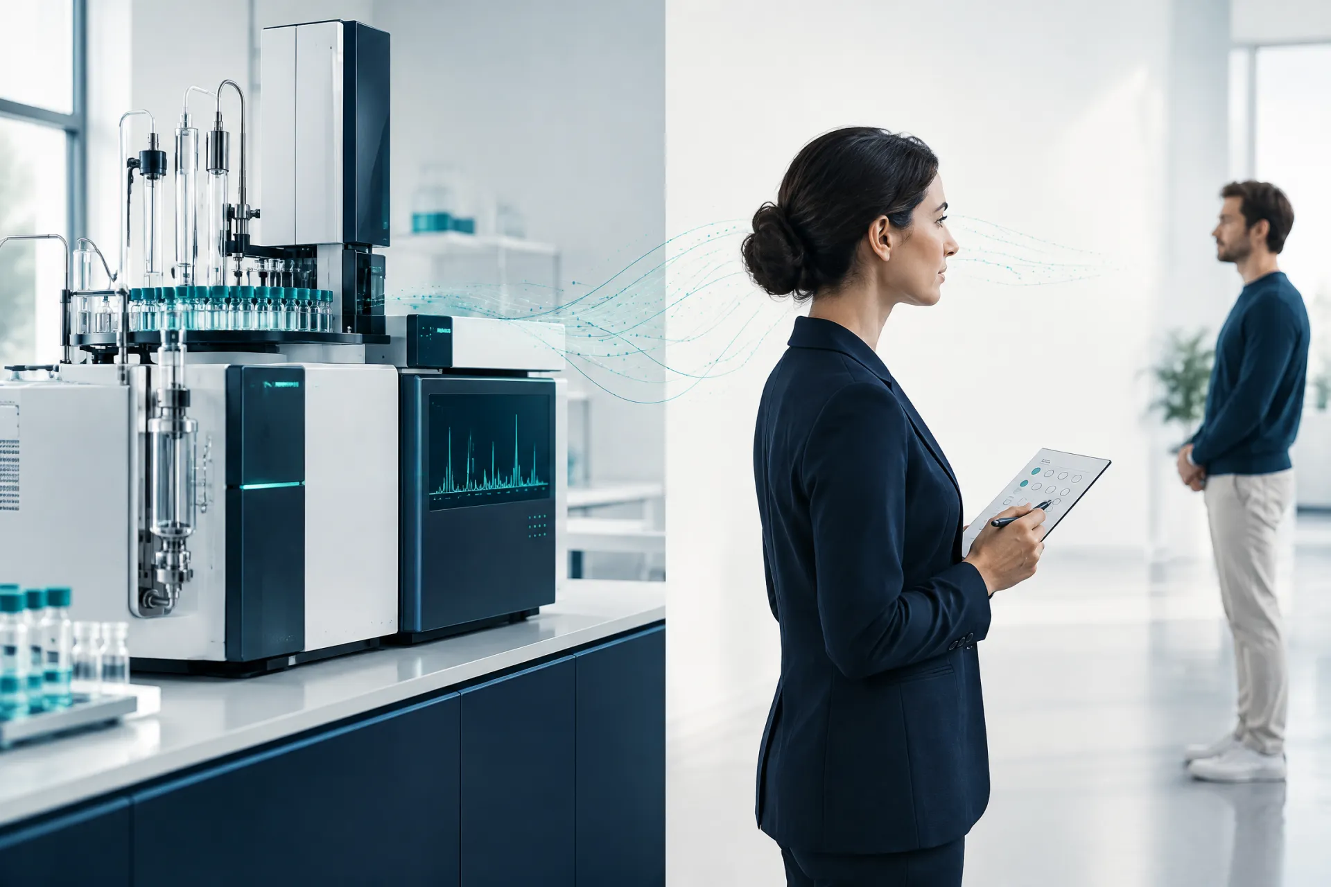 Comparação entre equipamento científico e avaliação organizada com olfato humano